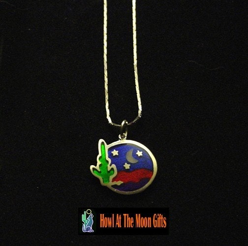 Handcrafted Southwestern Serenade Cloisonne Chain Necklace