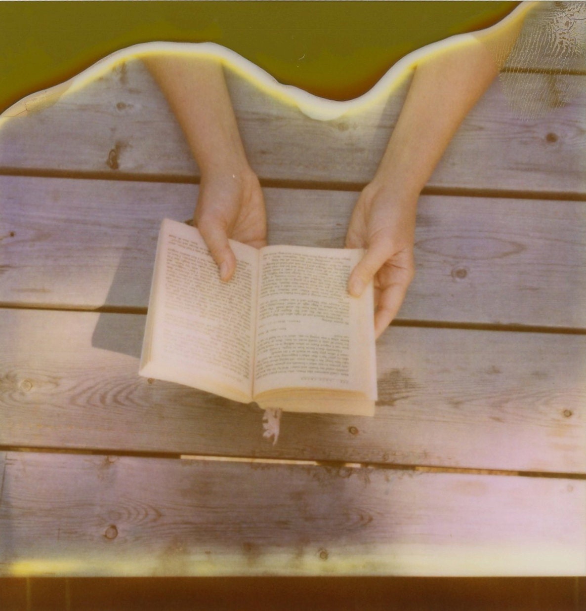 the book - 8 x 8 polaroid print