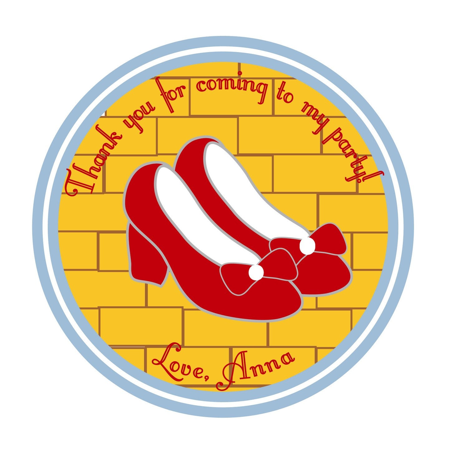Personalized Stickers Dorothy Wizard of Oz Inspired Party Stickers Il_170x135