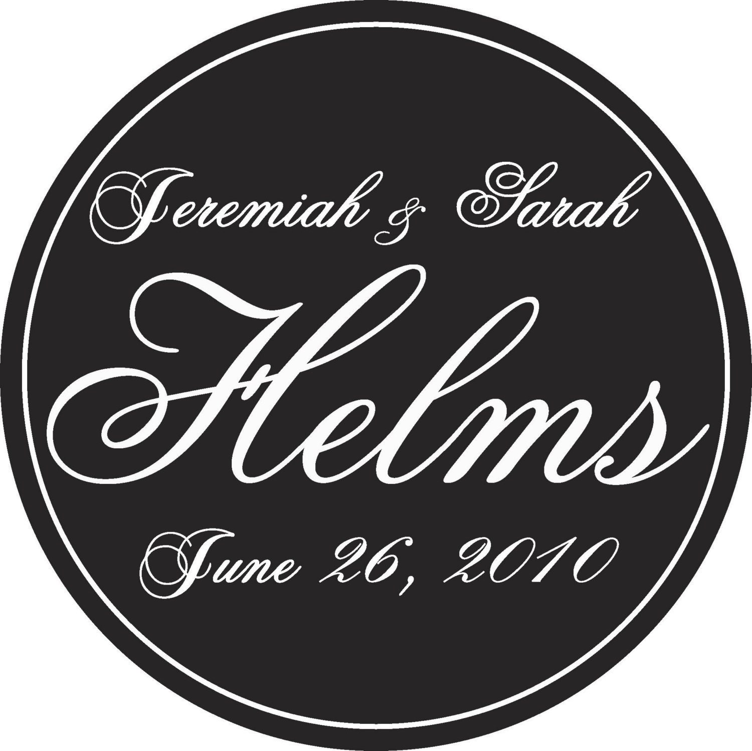 Personalized Stickers, Your Colors, Monogram Wedding Labels, Bag Tags, Shower, Favors, Holiday, Christmas, Address, Thank You, Set of 24 Il_570xn