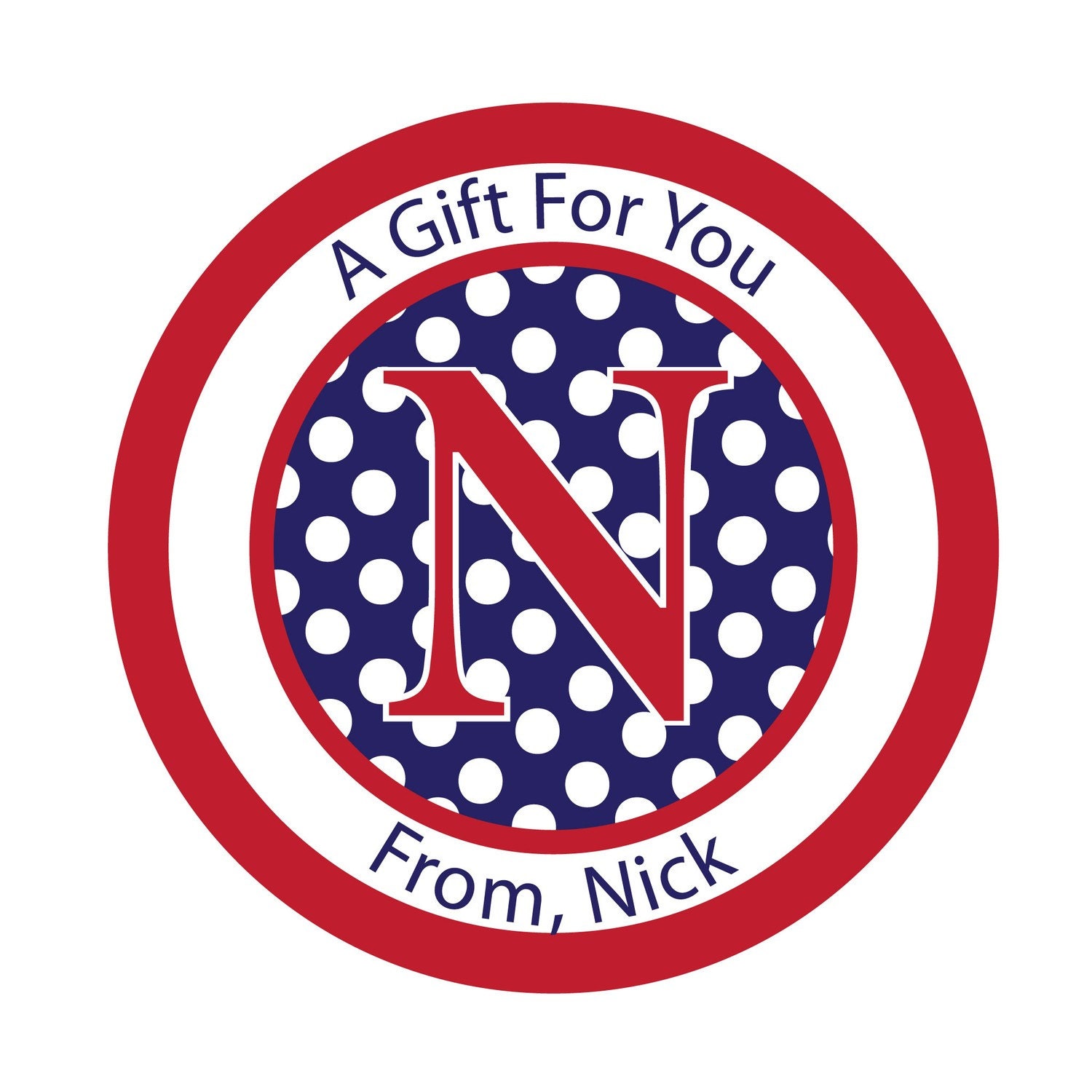 Personalized Stickers,Gift, Polka dots, Birthday,Children, Kids,Party,Favor stickers, Personalized Sticker Labels set of 24 Il_570xn
