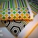Modern Patchwork Geometric Boutique Burp Cloths Unisex Baby Shower Gift - Bella Green Fabric