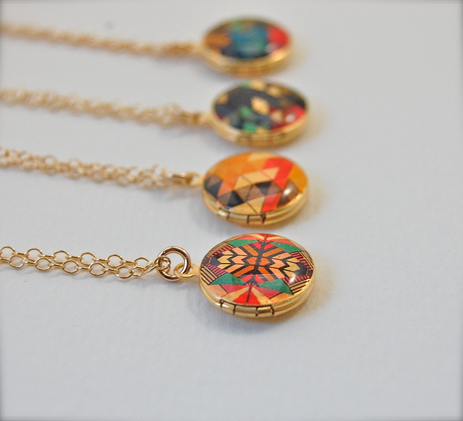Mini Art Locket The Color Study II Alyson Fox Design