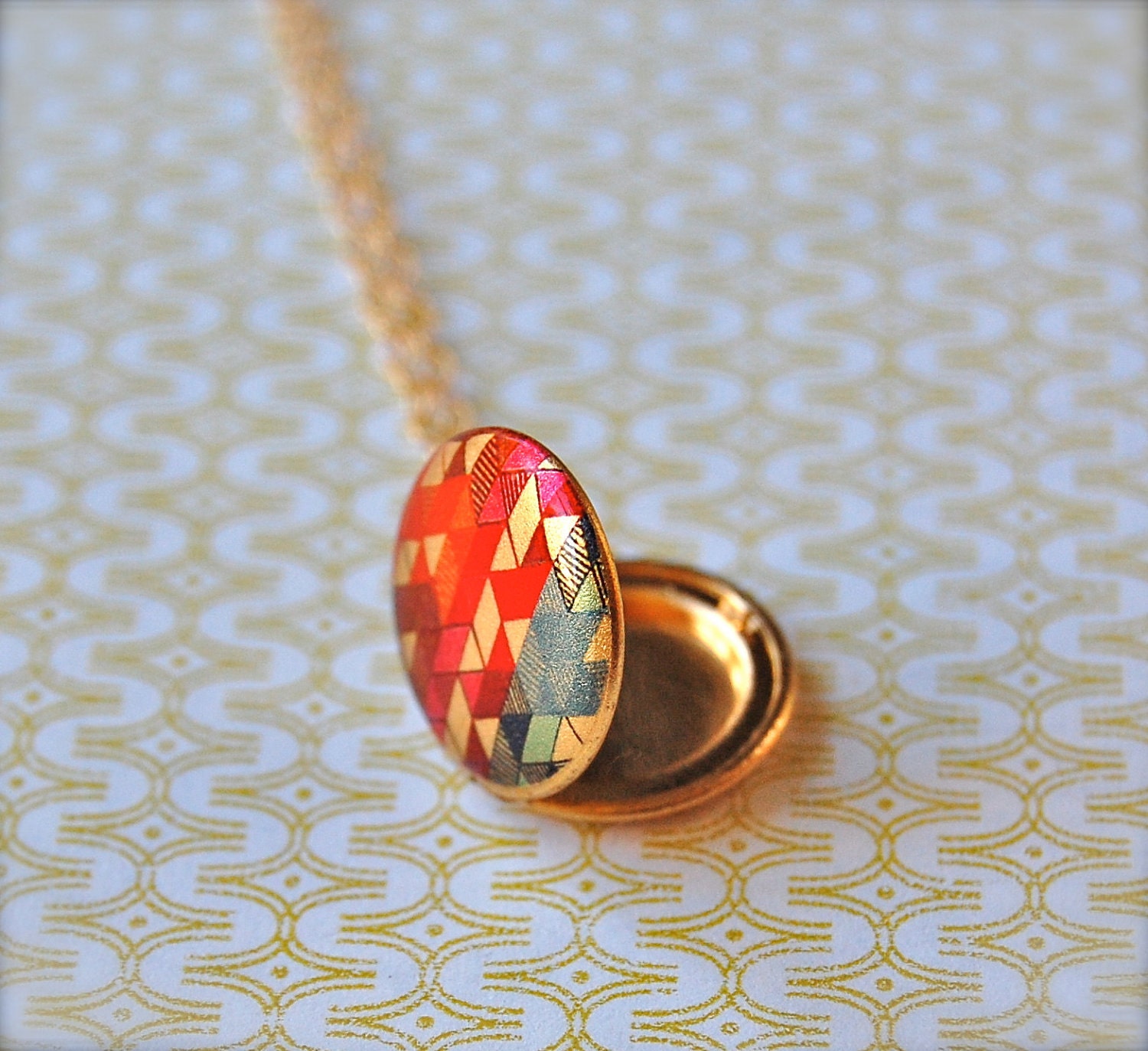 Mini Art Locket The Color Study II Alyson Fox Design