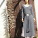 Wrap dress maxi length dress -Tibetan dress-Womens dress winter dress-fall dress-wrap dress in grey-Long sleeves dress-custom dress