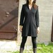 Zina's black  tunic-Womens sweater-Mini dress-long sleeved shirt/tunic/dress