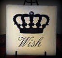 Handpainted- Wish with Crown