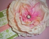 New - English Rose Collection - Beautiful Pink Rose Flower Headband - Baby/Infant/Toddler - Perfect for Summer, Special Occasions,  Photography Prop