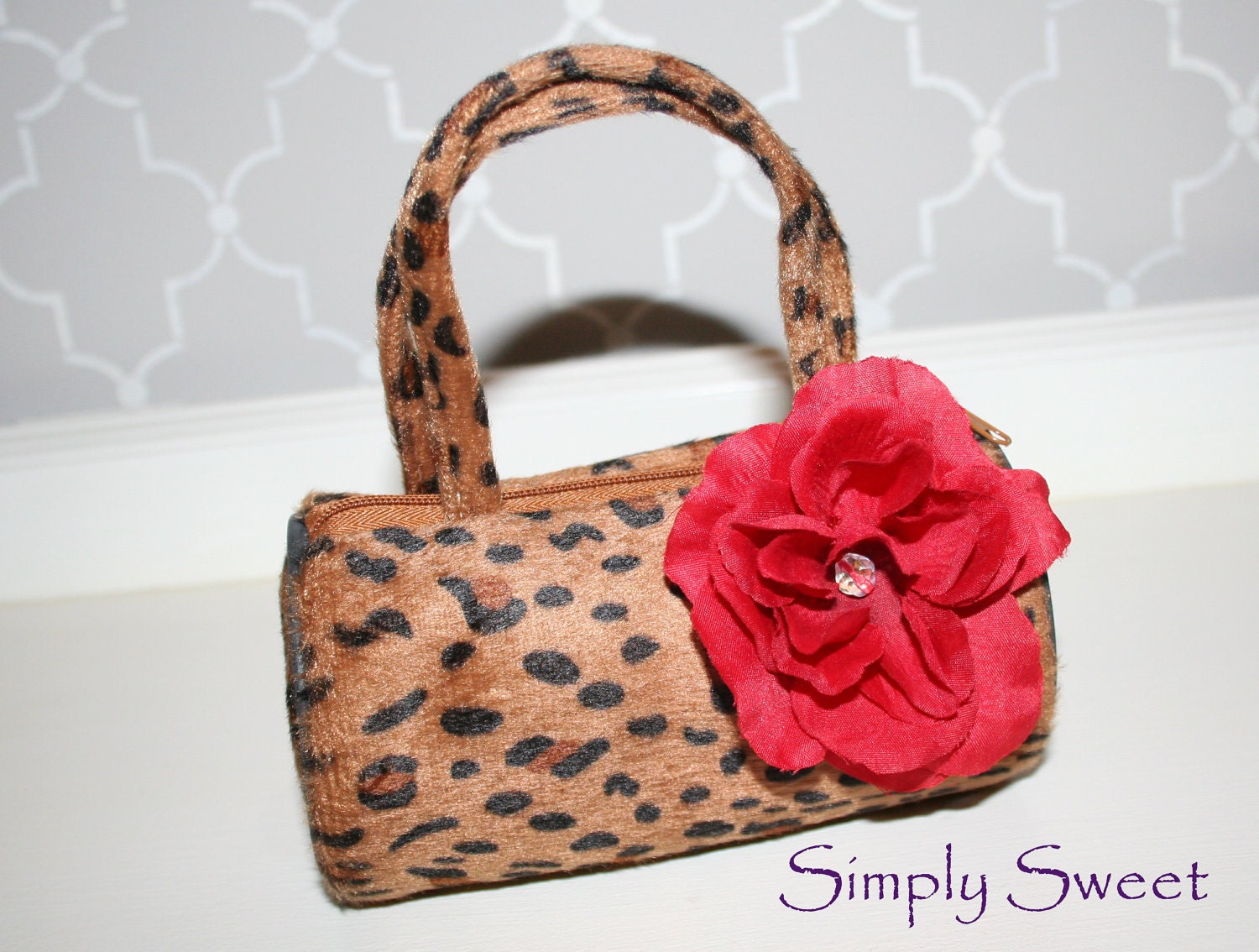 50% Off HOLIDAY SALE - Ready to Ship - Adorable Animal Print Toddler Purse - My 1st Purse - Diva