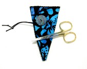 Black and Blue Batik Scissors Case