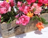 Reclaimed and Recycled Barn Wood Square 12 inch Long Barn Wood Window Box, Flower box, or Center Piece