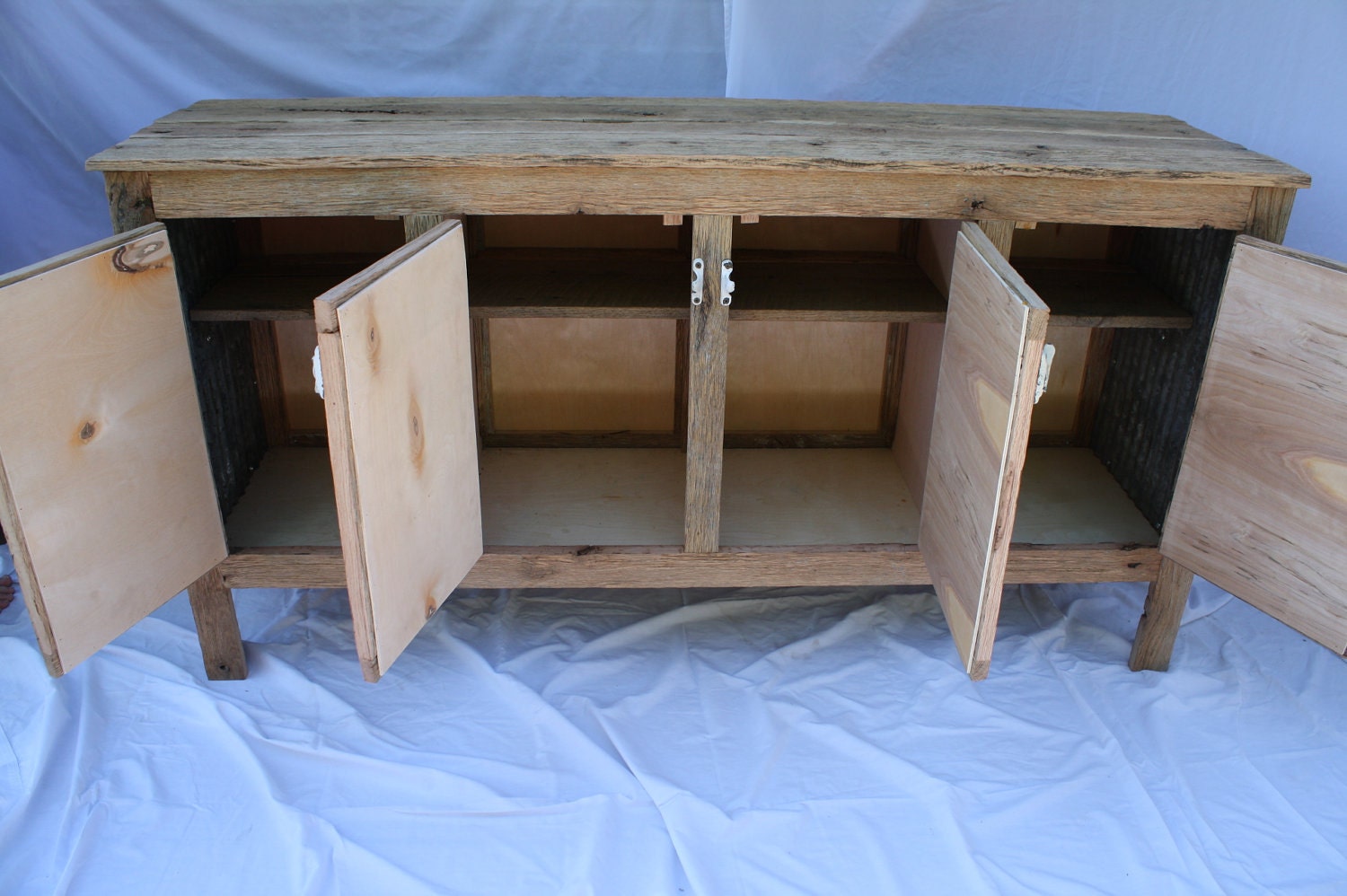 YOUR Custom Rustic Barn Wood Credenza, Sideboard Dresser, Cabinet