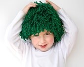 Children St Patricks Day Green Costume Yarn wig for party costume, play pretend dress up or halloween outfit