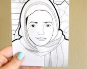 Art Card - Oriental Portrait - Aziza