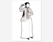 Oriental Costume No.1 - 5 x 7 Fine Art Giclee Print