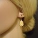 Vintage style earrings, bridal earrings, wedding jewelry with Swarovski golden shadow crystals and antique brass accents, estate style