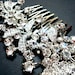 Crystal rhinestone bridal hair comb, wedding jewelry, wedding hair comb, fascinator, head piece
