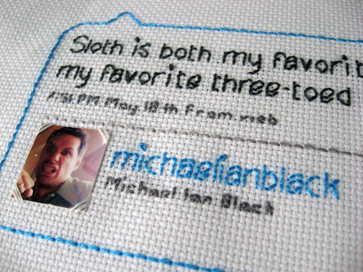 Michael Ian Black Tweet Stitch