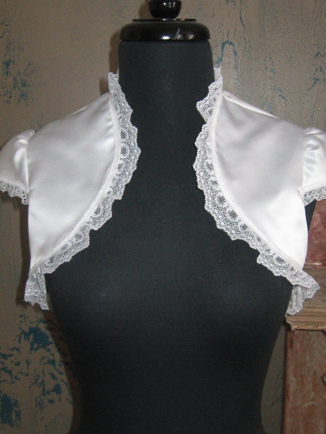Madelyn-  Dupioni Silk Bolero Custom Order