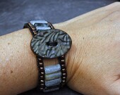 Black Rustic Quartz Chan Luu style bracelet