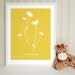 Happy Daisies Baby Name Keepsake Print