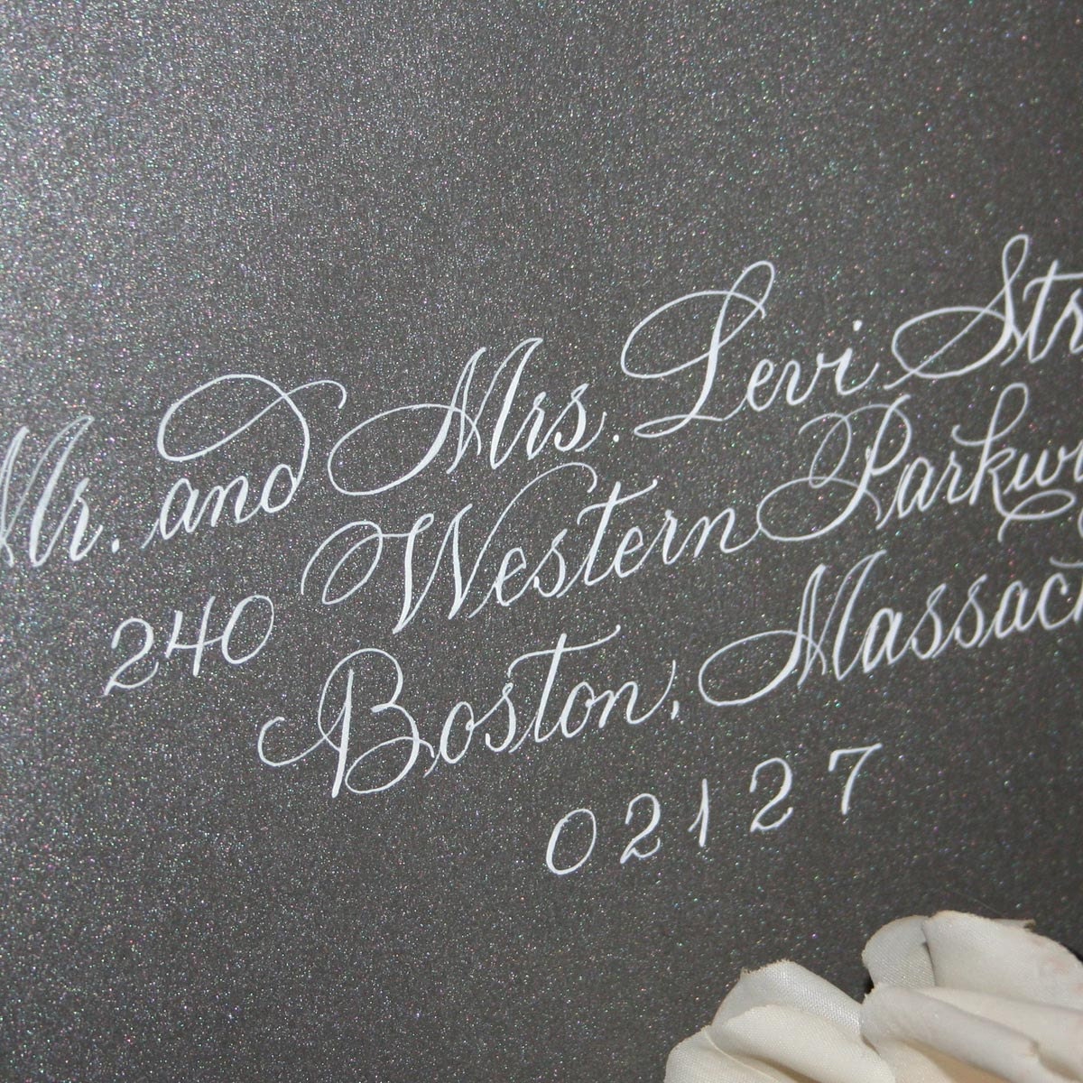 Calligraphy Wedding Envelope Addressing, Splendid Script by Hand, Dip Pen and Ink