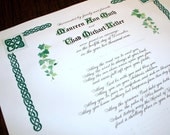 Wedding Certificate, Personalized Marriage Scroll Deposit - Custom Calligraphy Hand Painted