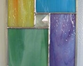 Multi-colored Modern Stained Glass Suncatcher No. 1