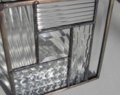 Clear Modern Stained Glass Suncatcher No. 2