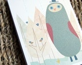 owl notepad by evie lala