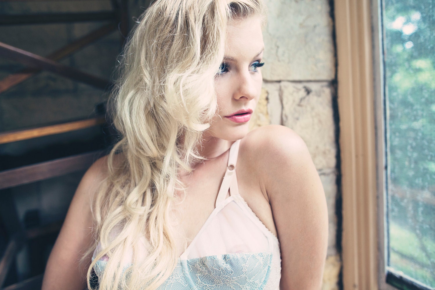 Wishing Well Bridal Vintage Style Chantilly Lace Bra Wedding Lingerie