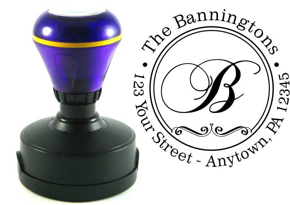 Self inking custom Personalized Return address rubber stamp R65
