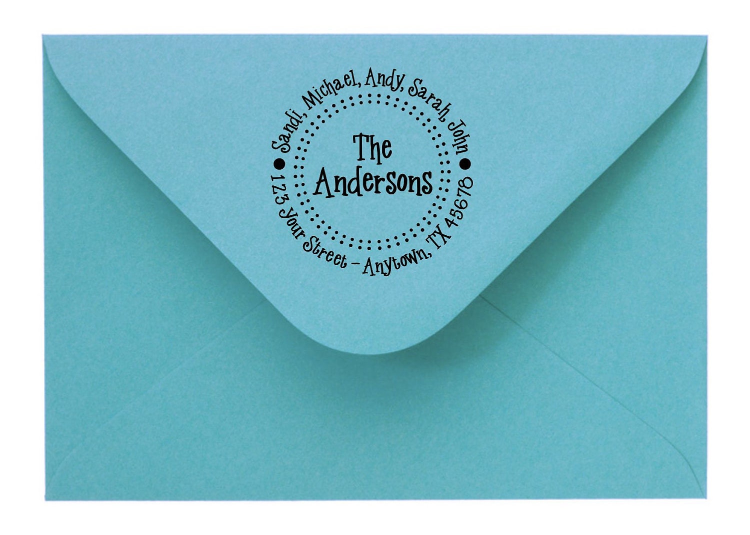 Personalized Custom Made Return Address Rubber Stamps R49