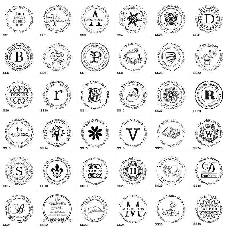 Self inking custom Personalized Return address rubber stamp R52