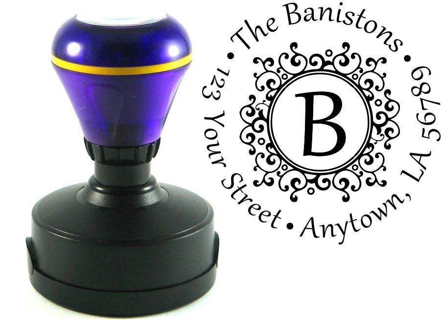 Self inking custom Personalized Return address rubber stamp R80