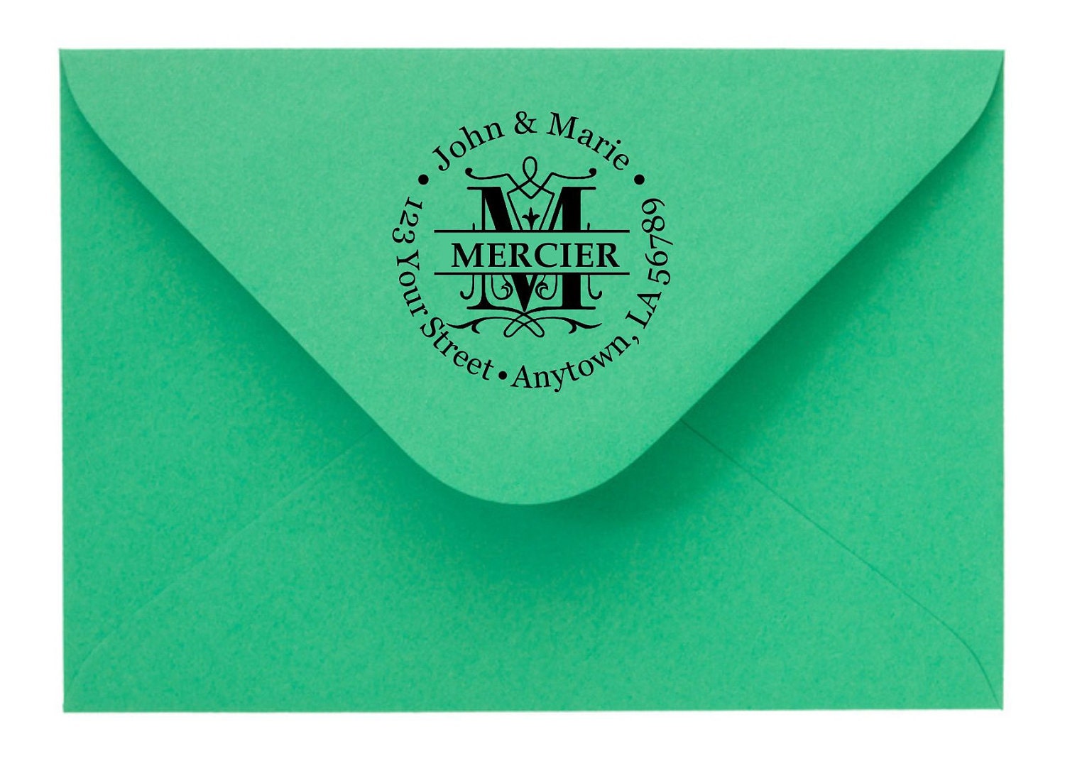 Personalized Custom Made Return Address Rubber Stamps R89