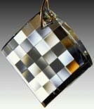 Austrian crystal 40mm 3D Checkerboard