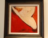 Compassion- Original mixed media abstract heart painting by DREESE
