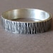 Men's Ring, Wedding Band, Sterling Silver, Dark Silver, Rustic, Rugged - Bark Ring II