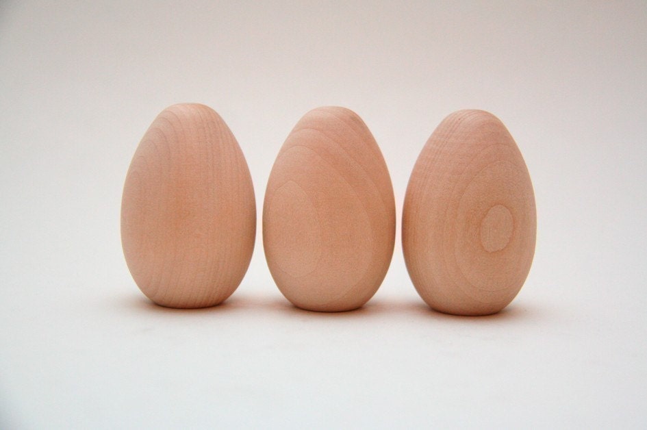 DOZEN EASTER EGGS - 12 Wooden Easter Eggs - Paint Them Yourself
