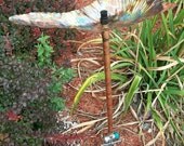 Hand Forged Solid Copper Oblong Sprinkler Bird bath