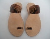 PYTHON SNAKE SANDALS.