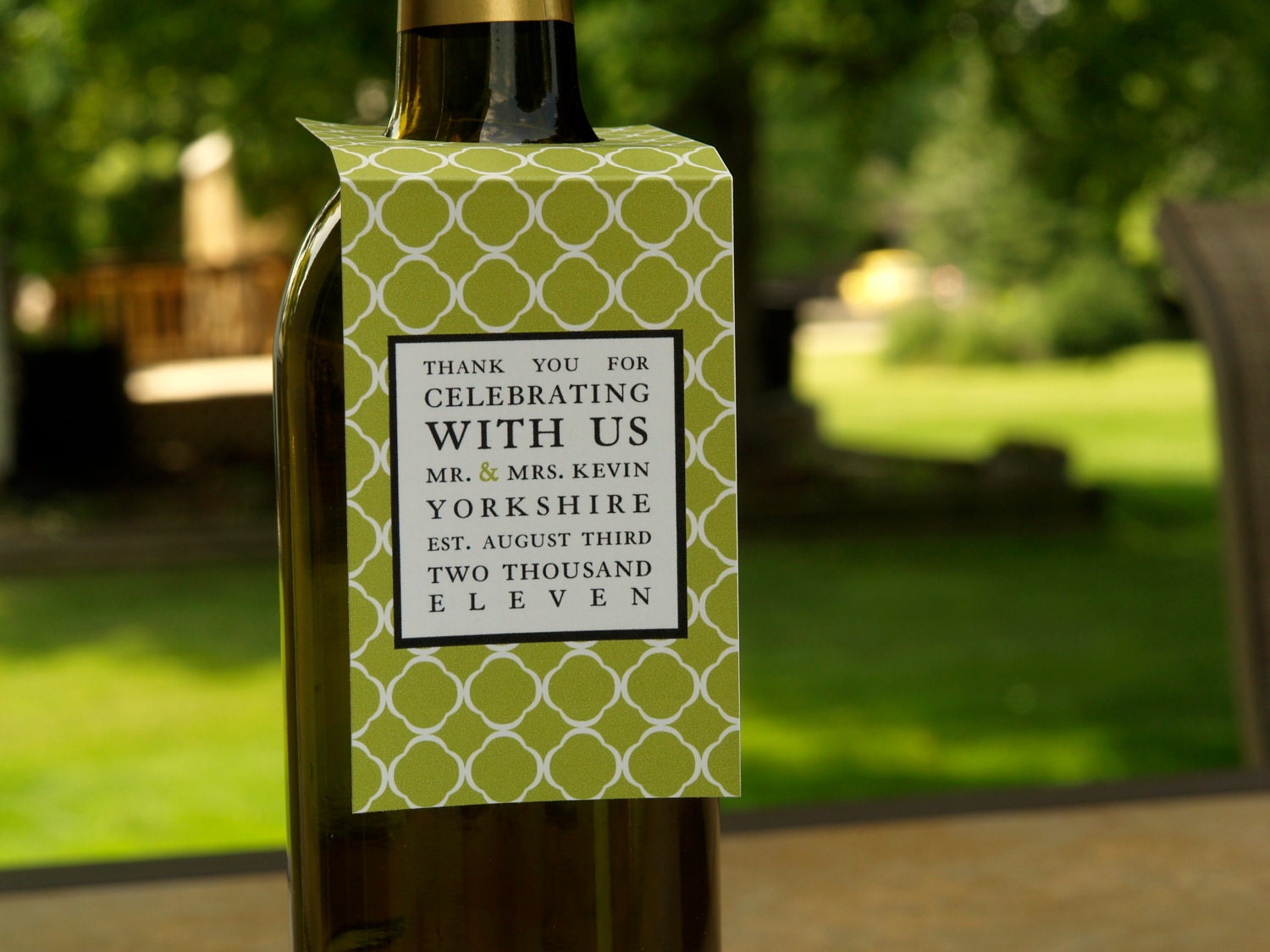 NEW DIY Custom Wine tags for any occasion and in any color in Justified Design