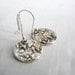 Oxidized Rain Earrings. Silver Hammered Earrings. Textured Dangle Earrings. Nautical Earrings