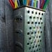 SALE Upcycled Cheese Grater Pencil Holder - PRICE REDUCED