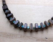 RENKOU - raku glass, coco bead necklace for men