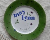 3 piece porcelain personalized custom Baby Dinner Plate Set