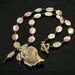 Handmade Mother-of-Pearl and Gold Shell Necklace