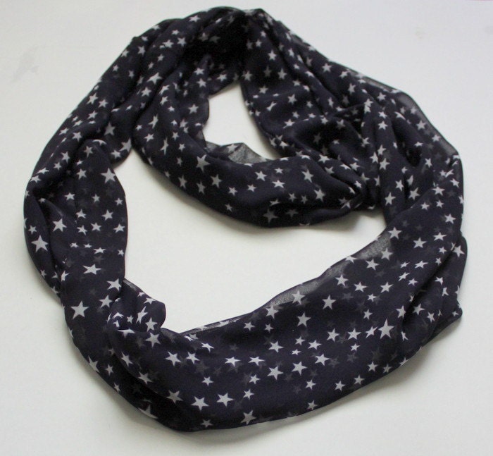Patriotic Sheer Infinity Scarf