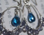 Swiss blue topaz chandelier